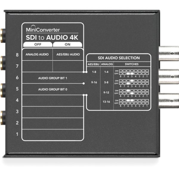 Blackmagic Design Mini Converter SDI to Audio 4K     Professional SDI Audio De Embedding Production Switchers & Converters 