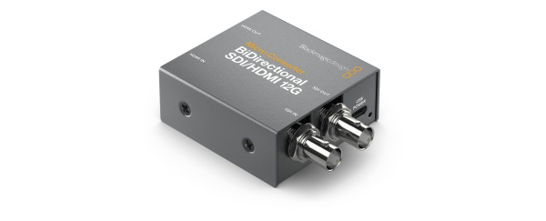 Blackmagic Micro Converter BiDirectional SDI/HDMI 12G with Power Supply – Compact 4K Professional Converter Professional Audio