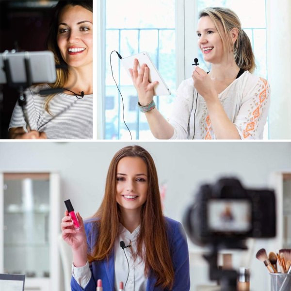 BOYA BY MM1  Omnidirectional Lavalier Microphone Professional Audio Recording Microphone Professional Audio