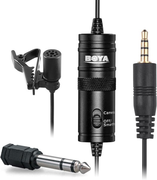 BOYA BY MM1  Omnidirectional Lavalier Microphone Professional Audio Recording Microphone Professional Audio