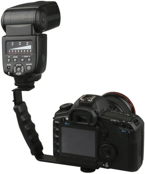 Fancier FLH08 Camera Flash Bracket   Versatile   Durable Accessory Others