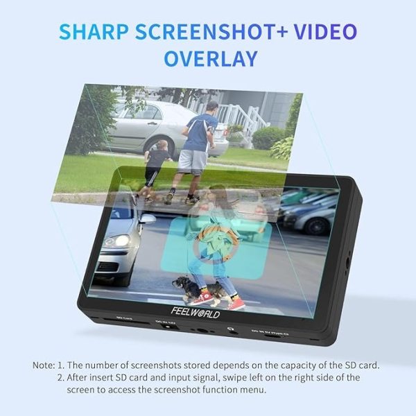 FEELWORLD F6 Plus   5 5  Touchscreen DSLR Camera Field Monitor with 3D LUT Pro Video