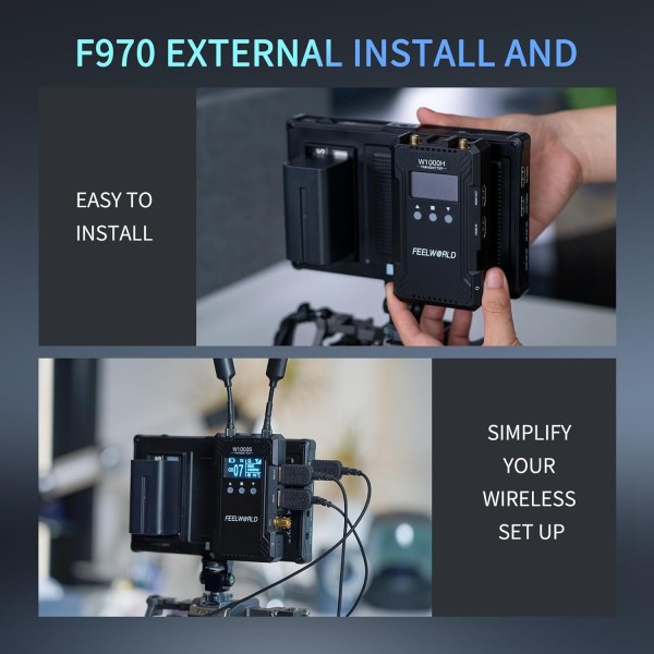 FEELWORLD F7 Plus 7 Inch 1200nit DSLR Camera Field Monitor Touch Screen with 3D LUT HDR Waveform F970 External Power Install Kit 1920x1200 4K 60Hz HDM Pro Videos