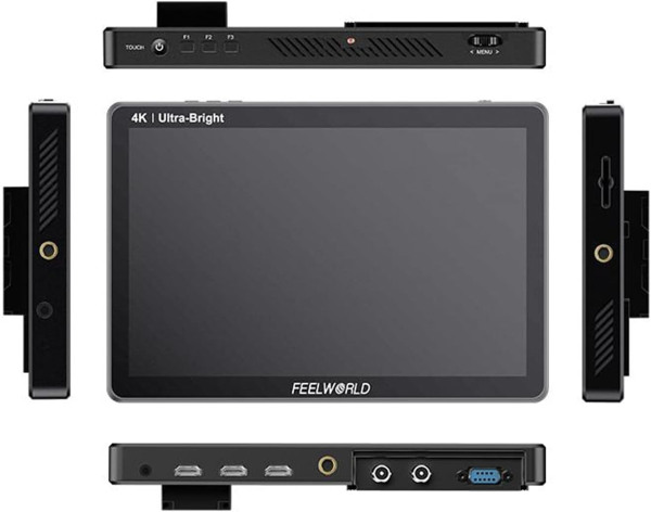 FEELWORLD LUT11S â€“ 10.1 Inch 2000nit Ultra-Bright DSLR Camera Monitor with 3G-SDI, 4K HDMI, and Touchscreen Pro Videos