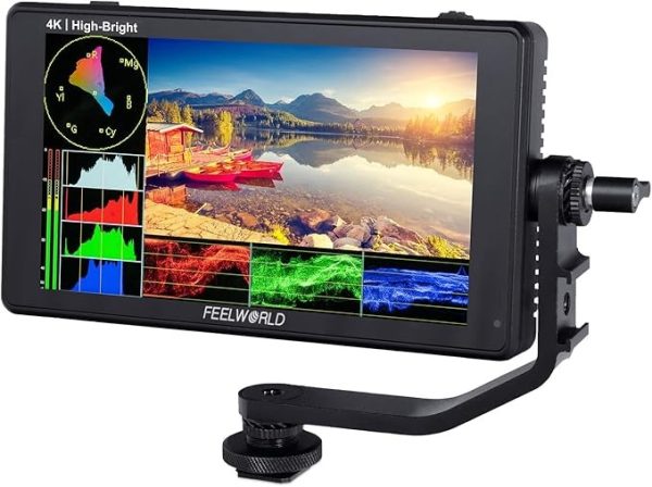 FEELWORLD LUT6E   6  Touch Screen Camera Monitor with 1600 Nit Brightness   3D LUT Pro Video