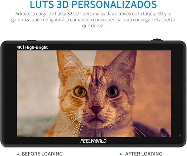 FEELWORLD LUT6E   6  Touch Screen Camera Monitor with 1600 Nit Brightness   3D LUT Pro Video