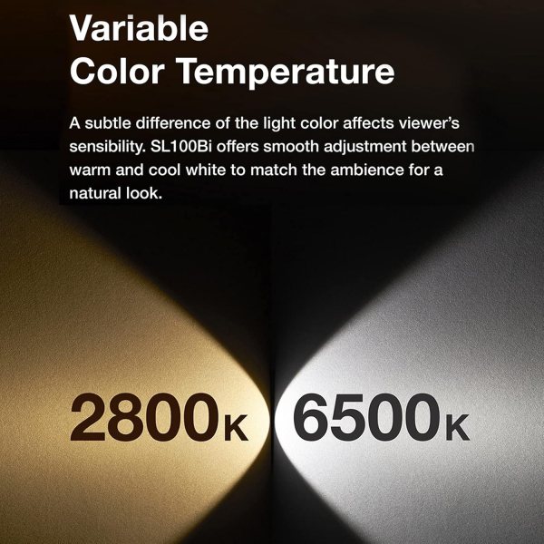 Godox SL100Bi 100W Compact LED Video Light with Bi Color Temperature and Bowens Mount Lighting