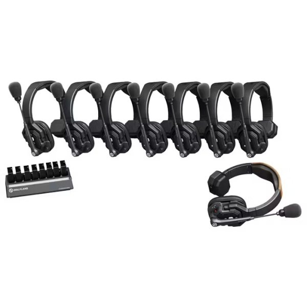 Hollyland 8 Person Noise Cancelling Headset Intercom     Full Duplex Wireless Communication for Large Teams Professional Audios