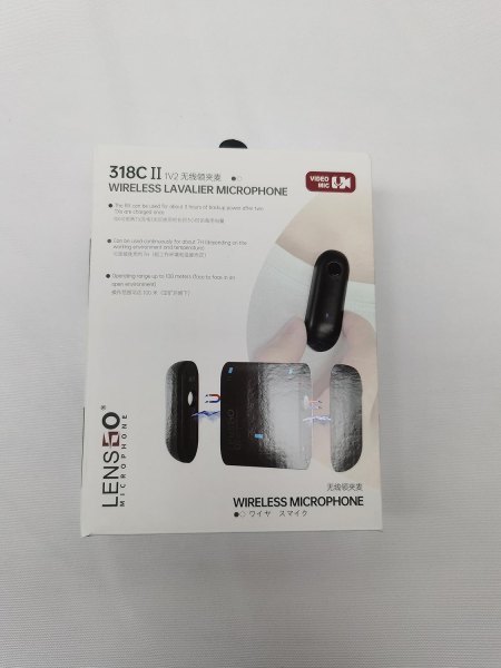 LENSGO 318C II Wireless Lavalier Microphone     Dual Clip On Mic for DSLR  Smartphones   Video Recording Professional Audio