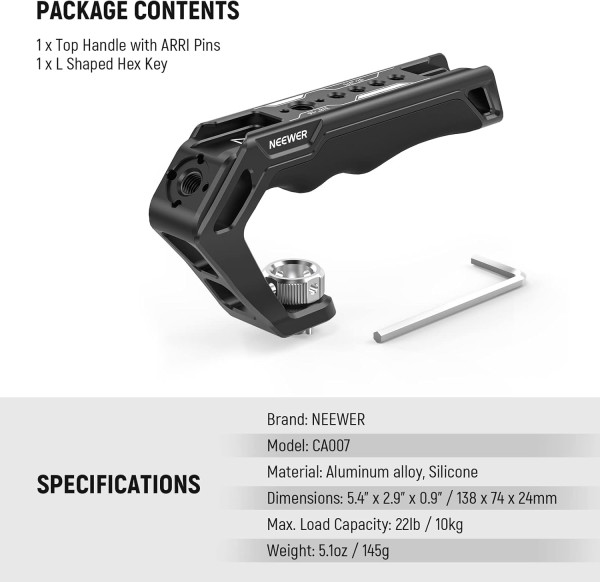 NEEWER Camera Top Handle with 3/8