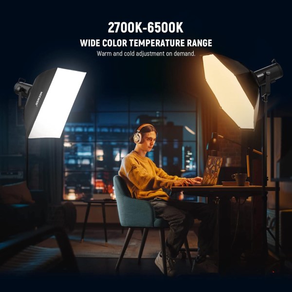 NEEWER CB200B Bi-Color LED Video Light (UK) – 200W Bowens Mount Continuous Lighting for Photography & Video Lighting