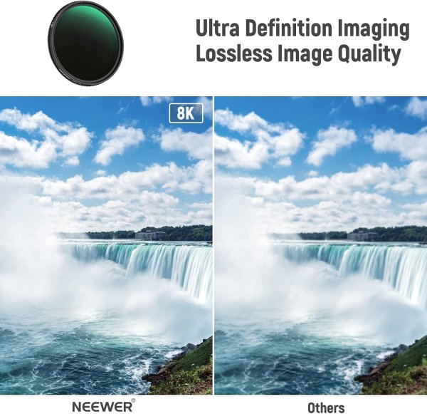 NEEWER Magnetic Variable ND Filter HD ND2-ND32 72MM – Adjustable Neutral Density Filter for DSLR & Mirrorless Cameras Lens Close Up & Filters