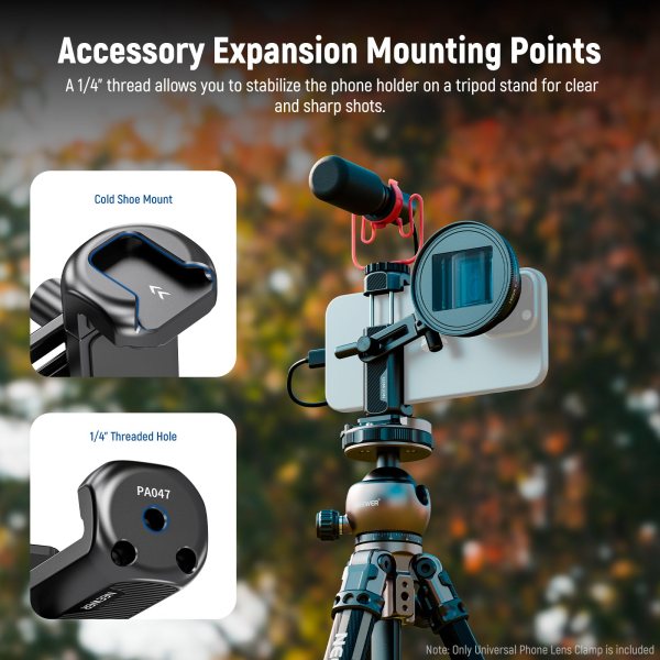 NEEWER PA047 Universal Phone Camera Lens Clamp – Compatible with 17mm Phone Lenses Lens & Accessories