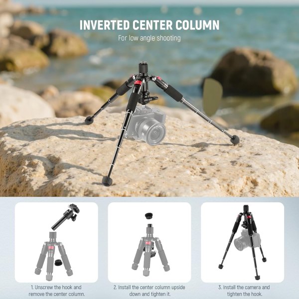 NEEWER Portable Desktop Mini Tripod – Aluminum Alloy 20”/50cm with 360° Ball Head & 1/4” Quick Shoe Plate – Supports DSLR, Mirrorless & Camcorders up  Tripods