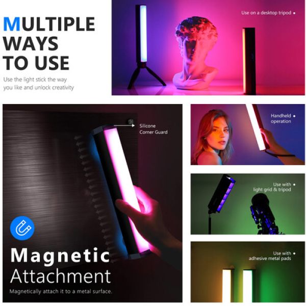 Neewer RGB1 RGB Handheld LED Video Light     Portable Rechargeable Photography   Video Lighting Lighting