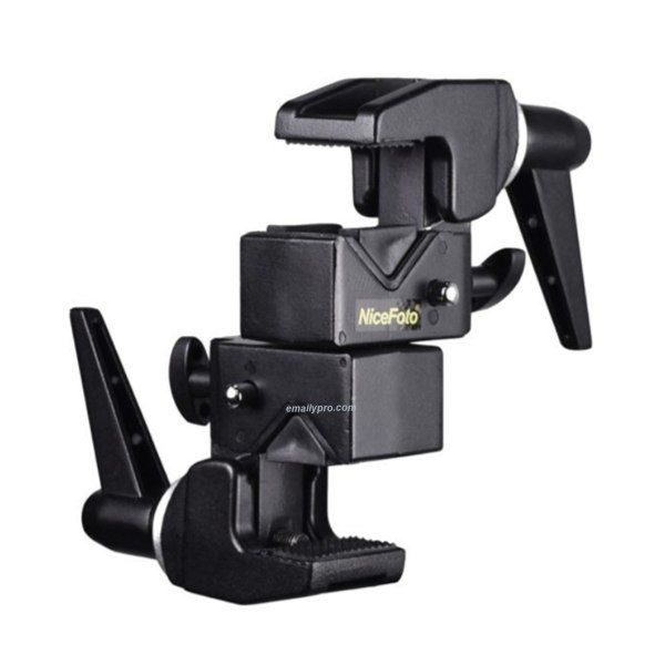 Nicefoto Double Super Clamp B 07     Secure and Versatile Photography Grip Others