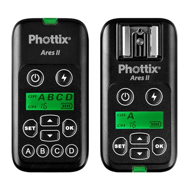 Phottix Ares II Flash Trigger Set     Wireless Transmitter   Receiver for Reliable Flash Control Flashes Trigger & Remote