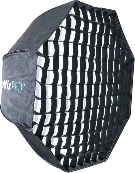 Phottix Easy Up HD Umbrella Octa Softbox with Grid   80cm 32  for Soft  Controlled Lighting SoftBox & Reflectors