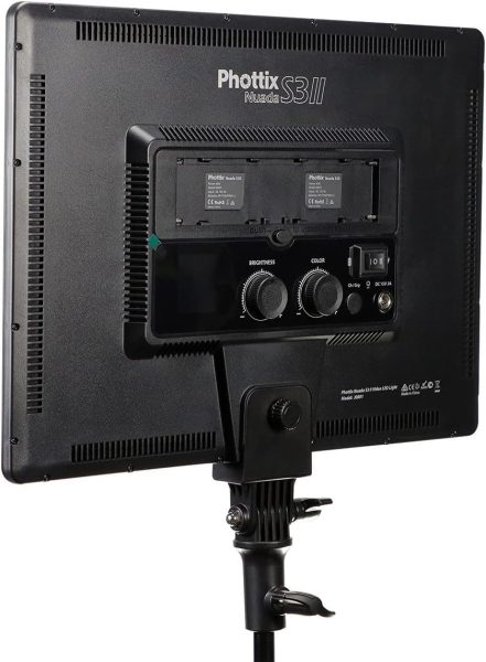 Phottix Nuada S3 VLED Video Light   Soft   Professional LED Panel Lighting