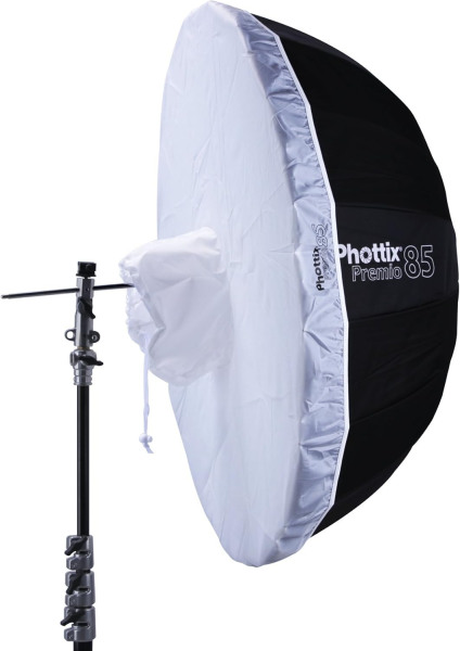 Phottix Premio Diffuser for 85cm 33  Reflective Umbrella     Silver   Black for Soft  Controlled Light SoftBox & Reflectors