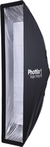 Phottix Raja Strip Softbox with Grid 30x140cm  12 x55 inches     Precision Lighting for Professionals SoftBox & Reflectors