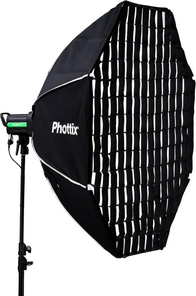 Phottix Solas Octagon Softbox with Grid 48inches / 122cm Professional Soft Lighting Solution SoftBox & Reflectors