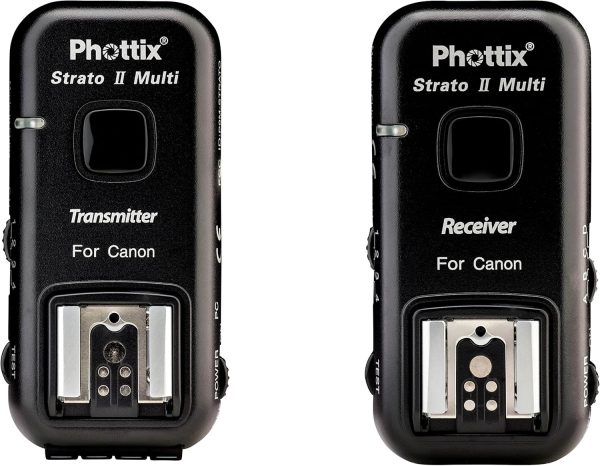 Phottix Strato II Multi 5 in 1 Trigger Set for Canon     Reliable Wireless Flash   Shutter Control Flashes Trigger & Remote