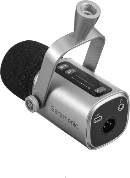 Saramonic SR-BV3 Dynamic Broadcast & Podcast Microphone â€“ XLR/USB, Touch Control, Headphone Out, Low Cut & Windscreen Professional Audios