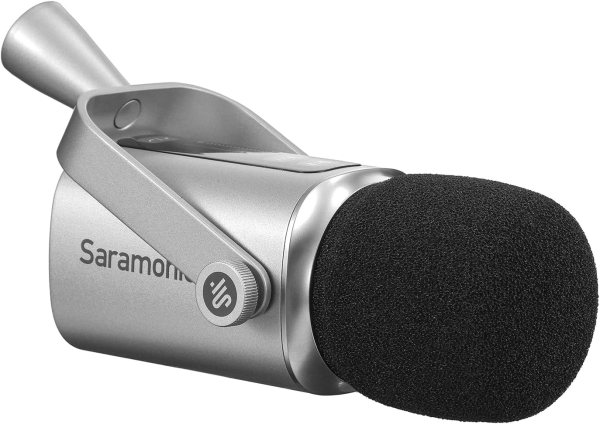 Saramonic SR-BV3 Dynamic Broadcast & Podcast Microphone â€“ XLR/USB, Touch Control, Headphone Out, Low Cut & Windscreen Professional Audios