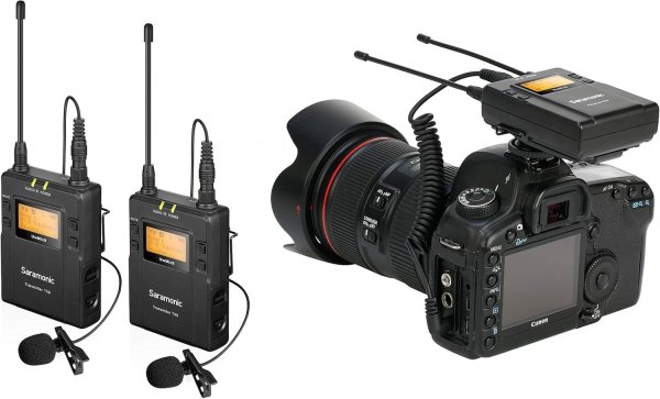 Saramonic UWMIC9 KIT2 UHF Wireless Microphone System RX9+TX9+TX9 Professional Audios