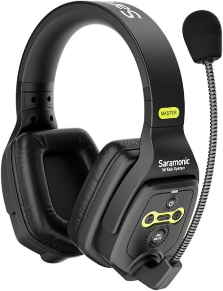 Saramonic WiTalk WT8S 8 Person Full Duplex 1.9GHz Wireless Single Ear Headset Intercom System with Hub and Custom Hard Case Professional Audios