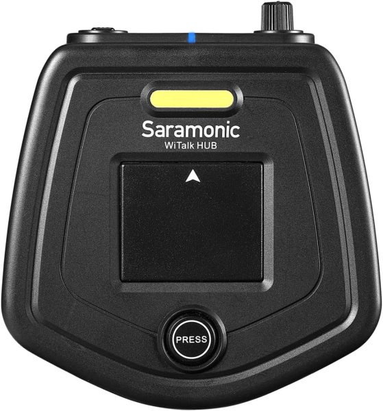 Saramonic WiTalk WT8S 8 Person Full Duplex 1.9GHz Wireless Single Ear Headset Intercom System with Hub and Custom Hard Case Professional Audios