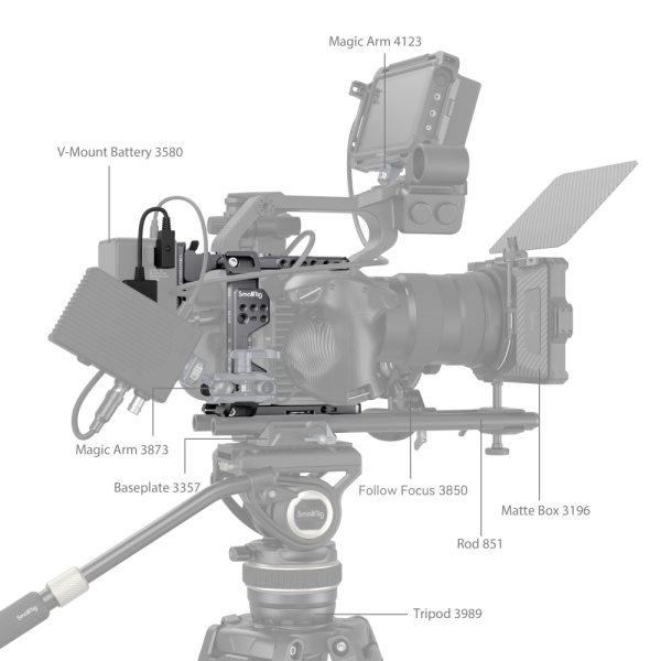 SmallRig Cage Kit for Sony FX6 4124   Professional Mounting Solution for Your FX6 Others