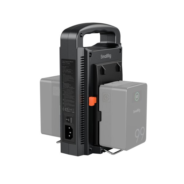 SmallRig Dual Channel V Mount Battery Charger  European Standard  4579 Battery & Grip
