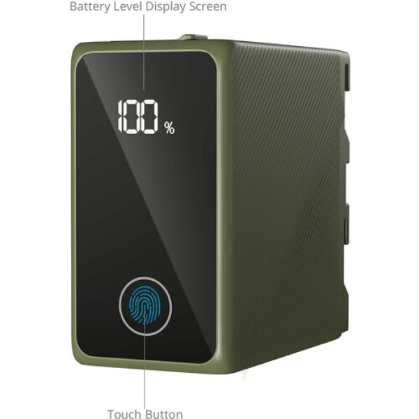 SmallRig L Series NP F970 USB C Rechargeable Camera Battery  Green  Battery & Grip