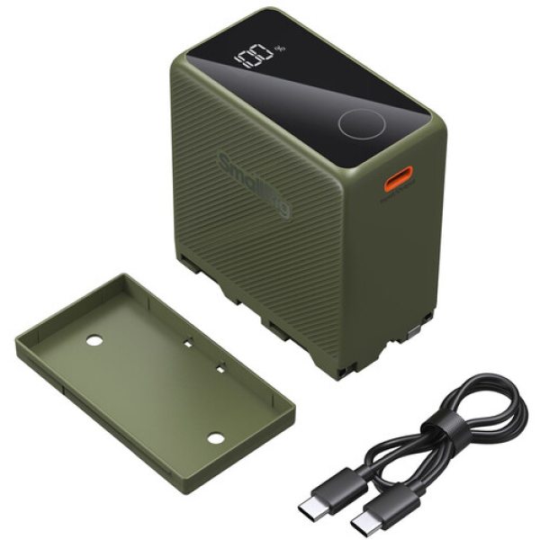 SmallRig L Series NP F970 USB C Rechargeable Camera Battery  Green  Battery & Grip