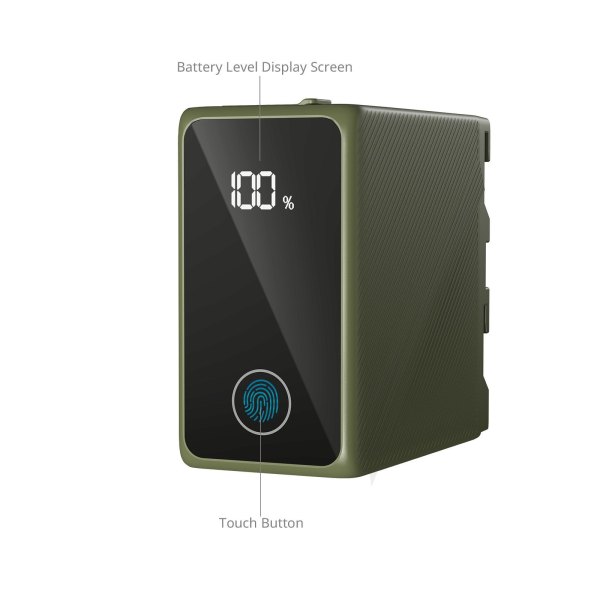 SmallRig NP F970 USB C Rechargeable Camera Battery  Green  4577 Battery & Grip