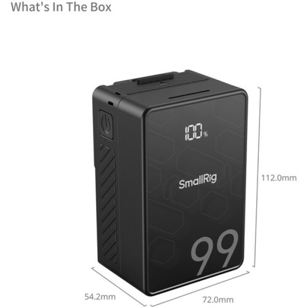 SmallRig VB99 SE Mini V Mount Battery  6800mAh  Battery & Grip