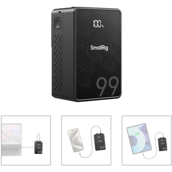 SmallRig VB99 SE Mini V Mount Battery  6800mAh  Battery & Grip