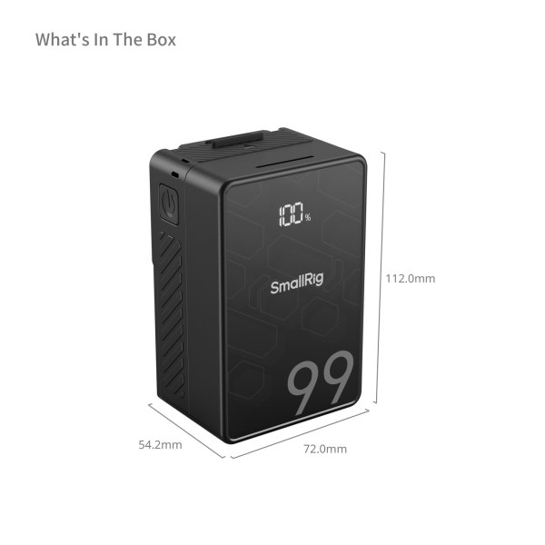 SmallRig VB99 SE mini V Mount Battery 4608 Battery & Grip