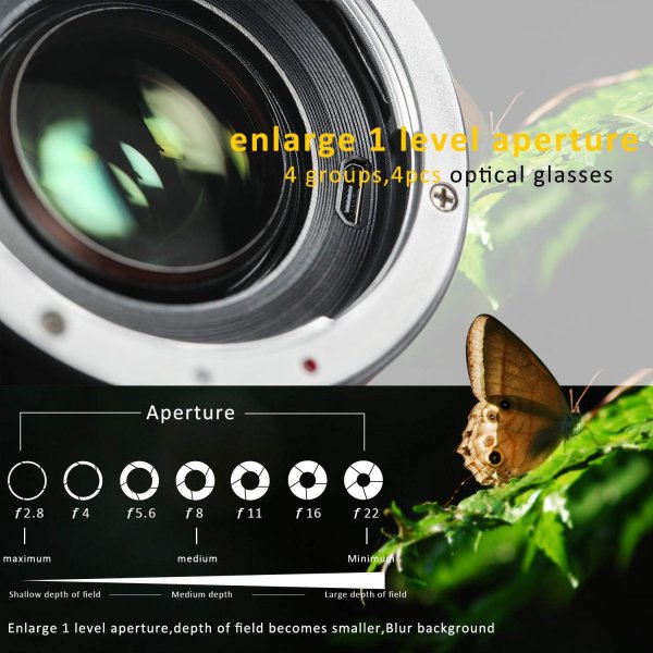 VILTROX EF EOS M2 Auto Focus Lens Adapter with 0 71x Reducer Speed Booster Lens & Accessories