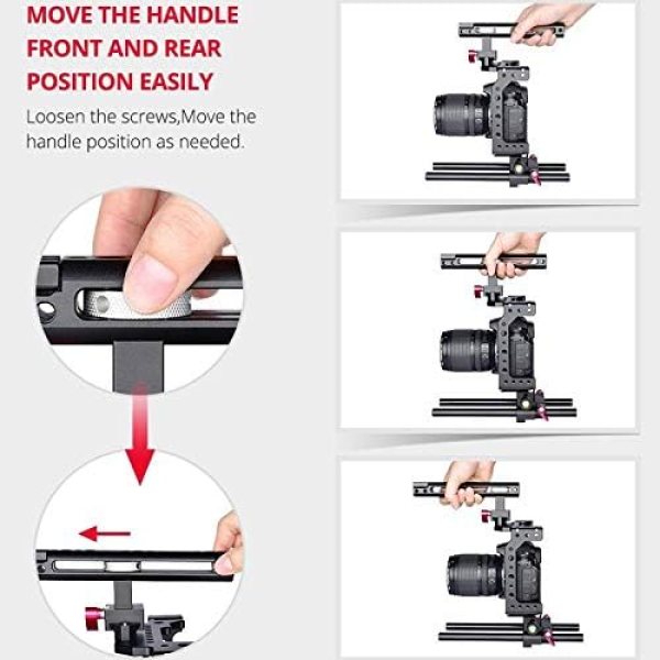 YELANGU C8 YLG0910 Handle Video Camera Cage Stabilizer(Black) Others