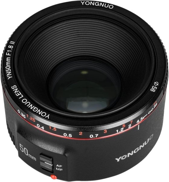 Yongnuo YN50MM F1 8 II AF MF 0 35M Focus Distance Standard Prime Lens Black for Nikon 5D IV 1DX I 200D II 850D 7D 6DII Lens & Accessories